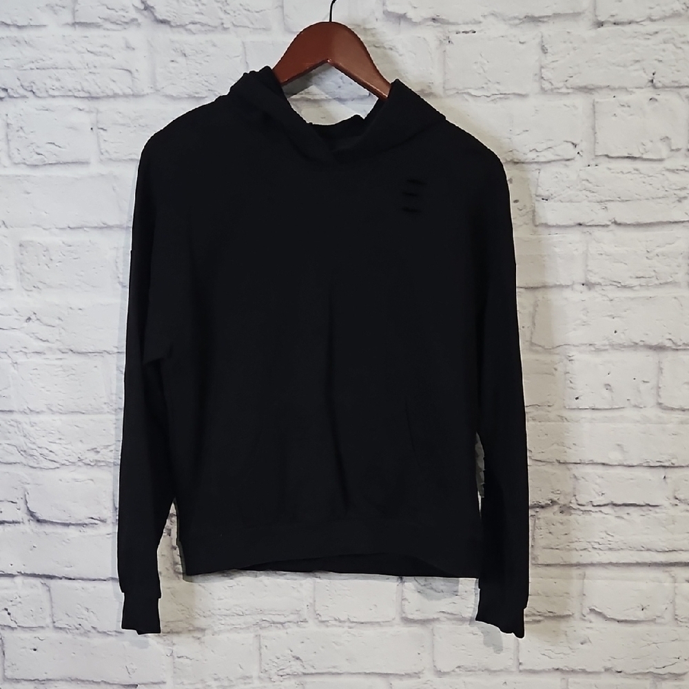 Distressed Black Women's Hoodie